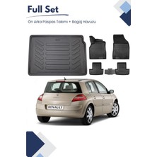 Ko Kaliteoto Renault Megane 2 Hatcback 2004 Model Tam Uyumlu Paspas+Bagaj Havuzu Seti Pro