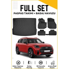 Ko Kaliteoto Mini Countryman Elektrikli 2024 Model Birebir Uyumlu Bagaj Havuzu+Paspas Setii