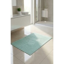 Anılsan Mint Yeşili Zivra Ayak Havlusu - 50x70 Cm, 245 Gr, %100 Pamuk, Spa Ve Otel Banyo Paspası