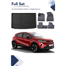 Ko Kaliteoto Renault Captur 2024 Model Tam Uyumlu Paspas+Üst Bagaj Havuzu Seti Pro