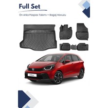 Ko Kaliteoto Honda Jazz Crosstar 2021 Model Tam Uyumlu Paspas+Bagaj Havuzu Seti Pro