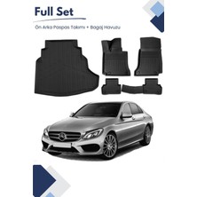 Ko Kaliteoto Mercedes C Serisi W205 2021 Model Tam Uyumlu Paspas+Bagaj Havuzu Seti Pro