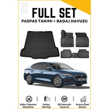Ko Kaliteoto Ford Focus 5 Sedan 2023 Model Ince Stepne Birebir Uyumlu Bagaj Havuzu+Paspas Setii