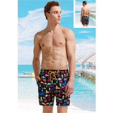 My Frag Renkli Denizaltı Desenli Premium Erkek Şort Mayo