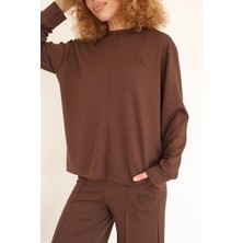 Ithal Modal Kumaş Nakış Detaylı Ikili Takım 4005