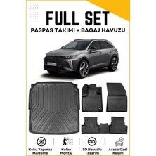 Ko Kaliteoto Ds 7 Crossback 2022 Model Birebir Uyumlu Bagaj Havuzu+Paspas Setii