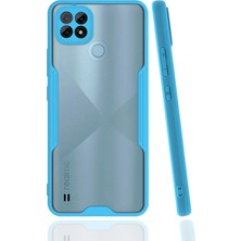 Techmrt Newface Realme C21 Kılıf Platin Silikon - Mavi