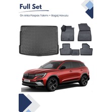 Ko Kaliteoto Renault Austral 2024 Mild Hybrıd Model Tam Uyumlu Paspas+Bagaj Havuzu Seti Pro