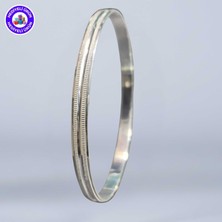 E-Gümüş 925 Ayar Gümüş Kadın Ajda Yatırımlık Bilezik