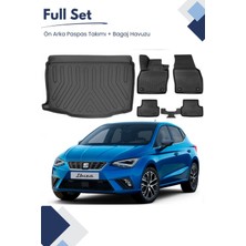 Ko Kaliteoto Seat Ibiza 2025 Model Tam Uyumlu Paspas+Alt Bagaj Havuzu Seti Pro
