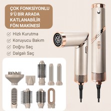 Özbience Hızlı Kurutma ve Şekillendirme Saç Makinesi 1600W, Çok Fonksiyonlu Fön ve Maşa
