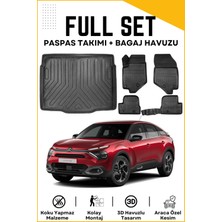 Ko Kaliteoto Citroen C4 2024 Model Üst Birebir Uyumlu Bagaj Havuzu+Paspas Setii