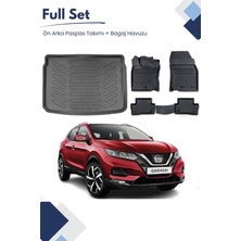 Ko Kaliteoto Nissan Qashqai 2018 Model Tam Uyumlu Paspas+Üst Bagaj Havuzu Setii Pro