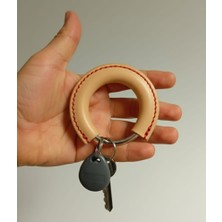 Zyla At Nalı Anahtarlık Hakiki Deri El Yapımı Çap:8cm Kalınlık:1,8 cm