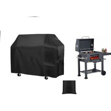 Ototr Tarrington House Memphis Fırınlı Mangal Ayarlanabilir Ateş Tepsili Mangal Barbekü Koruyucu Branda Örtü Siyah Renk