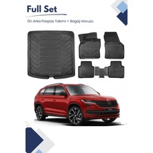 Ko Kaliteoto Skoda Kodiaq 2023 Model Tam Uyumlu Paspas+Bagaj Havuzu Seti Pro