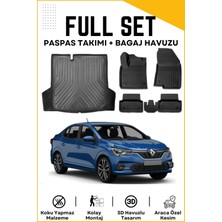 Ko Kaliteoto Renault Talıant 2023 Model Birebir Uyumlu Bagaj Havuzu+Paspas Setii