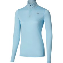 Mizuno Core Impulse Kadın Yarım Fermuarlı Uzun Kollu Tişört Mavi