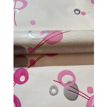 Teodora Pembe Geometrik Desen Ucuz Duvar Kağıdı 222