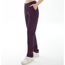 ASN Concept Asn Concpet Kadın Önü Çima Dikişli Vişne Çürüğü Renk Pantolon (Büyük Beden Seçeneğiyle)