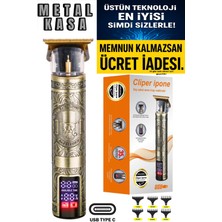 Özbience Profesyonel Saç Sakal Ense Vücut Lazer Tıraş Makinesi Demir Kasa