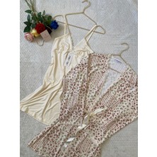 Miss Nilens Sabahlıklı Gecelik Takım Çiçekli