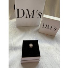 DMs Silver Yuvarlak Herbaryum Gümüş Charm'ı