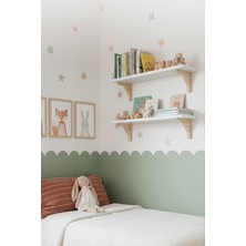 Pikas Ahşap Montessori Dekoratif Ikili Bebek-Çocuk Odası Kitaplık,raf