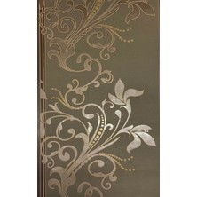 Teodora Kahverengi Yaprak Desenli Dokulu Ucuz Duvar Kağıdı 773491