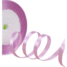 Sad Saten Kurdele 6 mm Lila 5 Metre