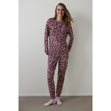 Penti Çok Renkli Zebra Printed Pantolon Pijama Takımı
