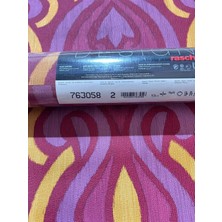 Teodora Renkli Damaks Desen Ucuz Duvar Kağıdı 763058