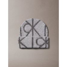 Calvin Klein Erkek Gri Emblem Brushed Bere Standart Beden Sezonluk Kullanım İçin