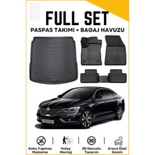 Ko Kaliteoto Renault Talisman 2020 Model Birebir Uyumlu Bagaj Havuzu+Paspas Seti Proxy