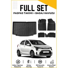 Ko Kaliteoto Kia Picanto 2017-2018-2019-2020 Model Birebir Uyumlu Bagaj Havuzu+Paspas Seti Proxy