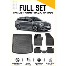 Ko Kaliteoto Fiat Egea Station Wagon 2020 Model Üst Birebir Uyumlu Bagaj Havuzu+Paspas Seti Proxyy