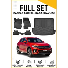 Ko Kaliteoto Volkswagen T-Roc 2022 Model Üst Birebir Uyumlu Bagaj Havuzu+Paspas Seti Proxyy