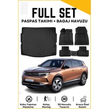 Ko Kaliteoto Opel Grandland Elektirikli 2025 Model Alt Birebir Uyumlu Bagaj Havuzu+Paspas Seti Proxy