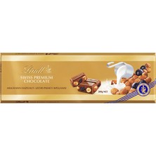 Lindt Swıss Premıum Gold Chocolate Milk & Raısın Hazelnut 300 gr *10'lu
