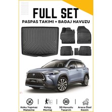 Ko Kaliteoto Toyota Corolla Cross 2024 Model Birebir Uyumlu Bagaj Havuzu+Paspas Seti Proxy