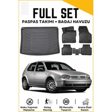 Ko Kaliteoto Volkswagen Golf 4 2002 Model Birebir Uyumlu Bagaj Havuzu+Paspas Seti Proxy