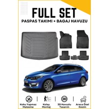 Ko Kaliteoto Renault Megane 3 Sport Tourer 2012-2013-2014-2015 Model Birebir Uyumlu Bagaj Havuzu+Paspas Seti Proxy