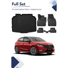 Ko Kaliteoto Skoda Fabia 2025 Model Tam Uyumlu Paspas+Bagaj Havuzu Seti Pro