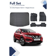 Ko Kaliteoto Nissan Qashqai 2021 Model Tam Uyumlu Paspas+Alt Bagaj Havuzu Seti Rice