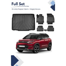 Ko Kaliteoto Citroen C3 Aircross 2022 Model Tam Uyumlu Paspas+Alt Bagaj Havuzu Seti Pro