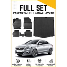 Ko Kaliteoto Peugeot 301 2018 Model Birebir Uyumlu Bagaj Havuzu+Paspas Setii
