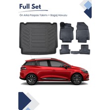 Ko Kaliteoto Renault Clio 4 2017 Model Sporttourer Tam Uyumlu Paspas+Bagaj Havuzu Setii Pro