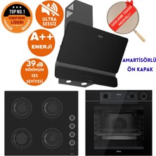 Ferre Fryart&silentart-Steamart Hira Ultra Sessiz Siyah Ankastre Set (D080-SA + QEP64CS + CS205-FA)