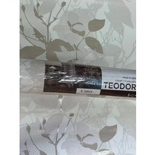 Teodora Krem Yaprak Desen Ucuz Duvar Kağıdı 53614