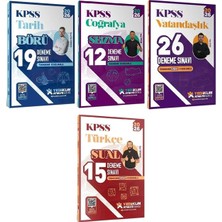 Anla Kazan Yayınları Yediiklim 2026 Kpss Tarih + Coğrafya + Vatandaşlık + Türkçe 72 Deneme Atölye Serisi 4 Lü Set